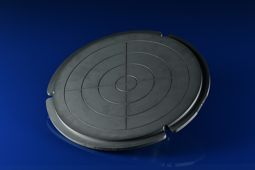Silicon carbide vacuum chuck