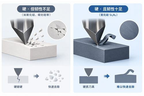 氮化硅为什么难加工？从硬度到断裂韧性 特色图片